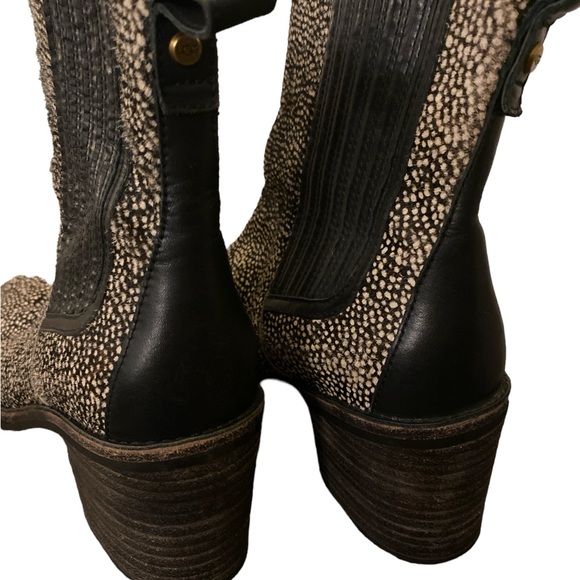 UGG Camden Exotic Calf Hair Chelsea Heeled Boot Size 7 - Picture 5 of 8